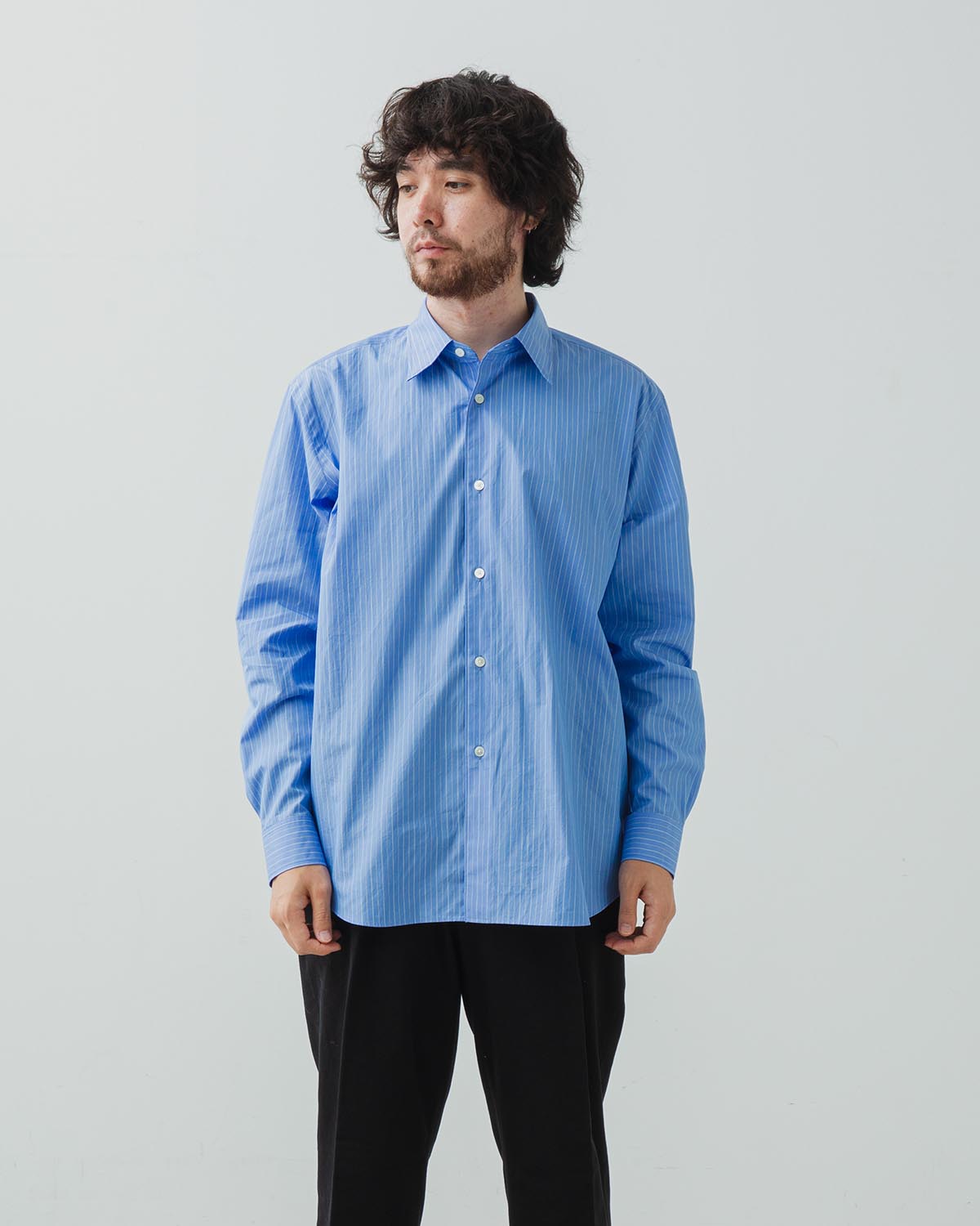 SUVIN HIGH COUNT CLOTH STRIPE SHIRT