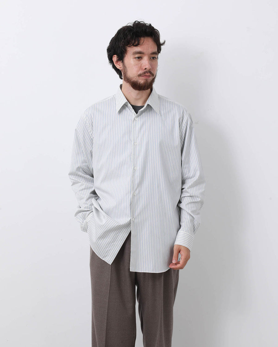 トップス AURALEE 25AW COTTON SILK STRIPE SHIRT 3 COTTON SILK STRIPE SHIRT – COVERCHORD