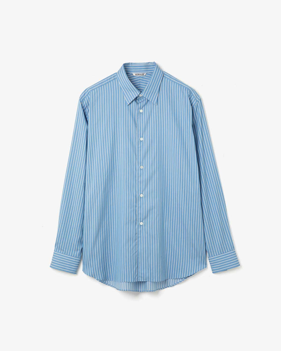 AURALEE 青白ストライプシャツ　サイズ4 AURALEE 青白ストライプシャツ サイズ4 AURALEE 青白ストライプ