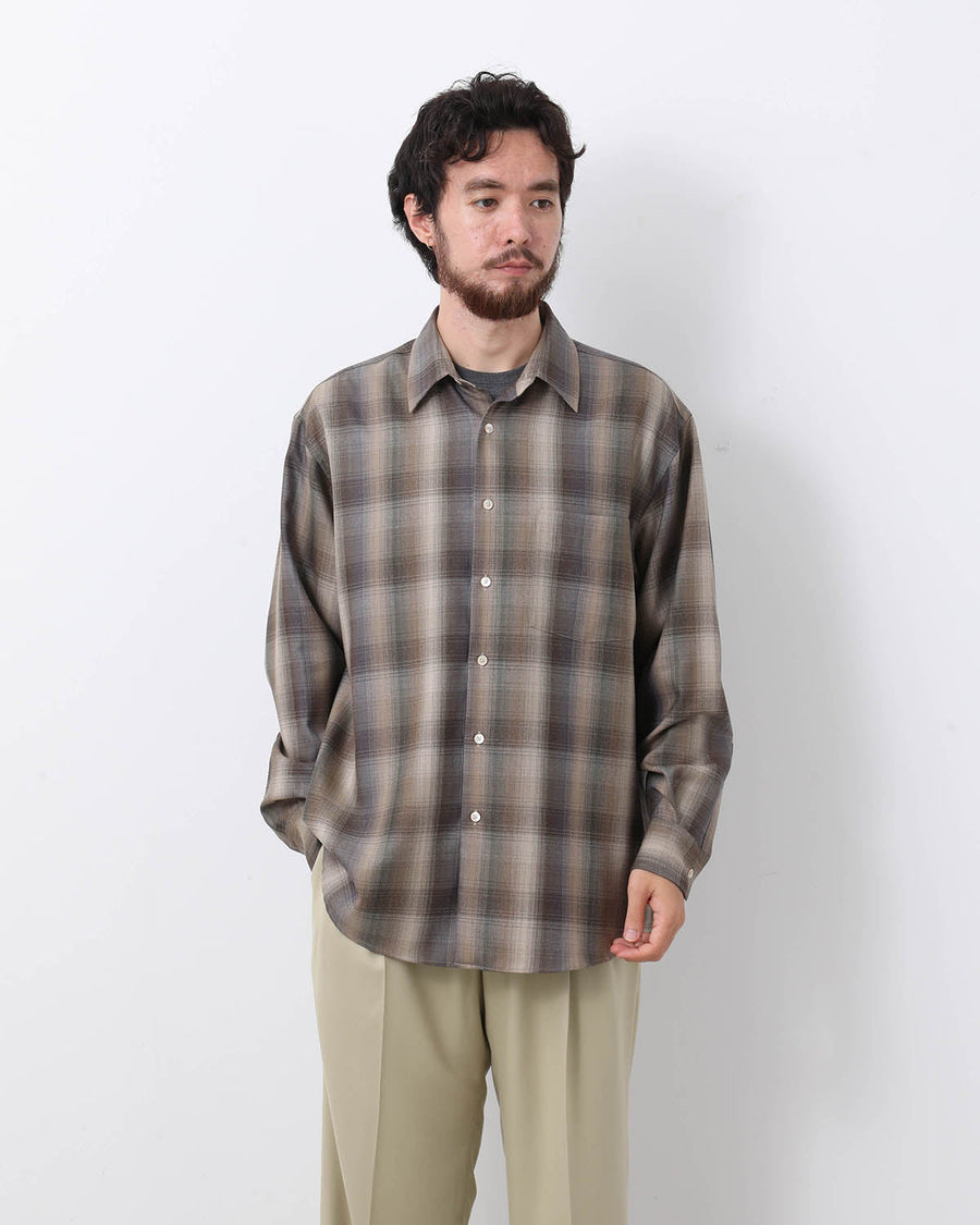 24AW SUPER LIGHT WOOL CHECK SHIRT（サイズ4） 24AW SUPER LIGHT WOOL CHECK SHIRT（サイズ4）