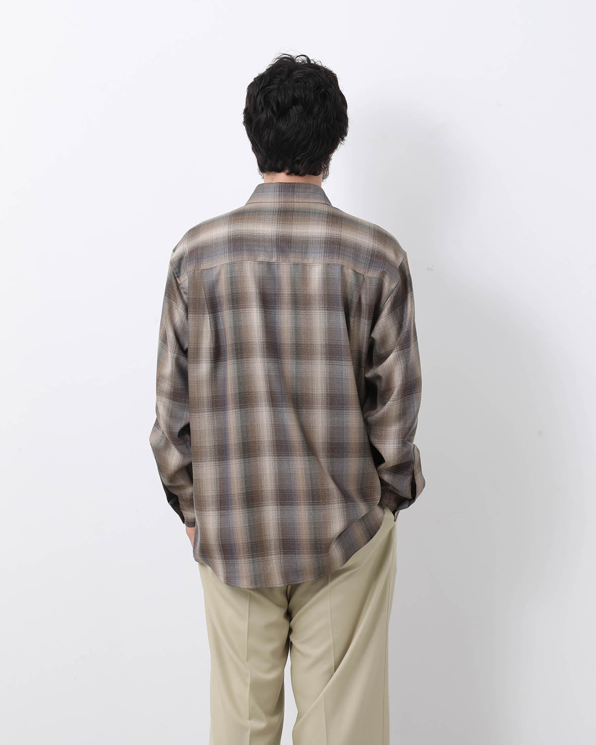 SUPER LIGHT WOOL CHECK SHIRT