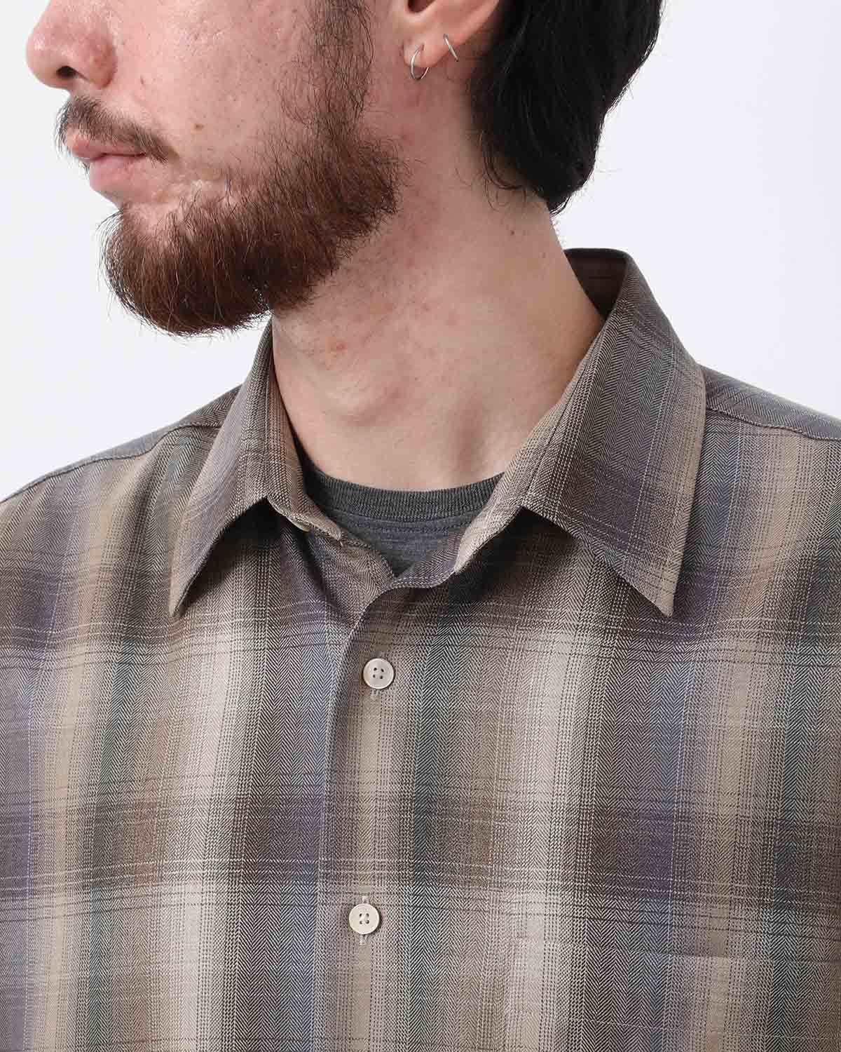 SUPER LIGHT WOOL CHECK SHIRT
