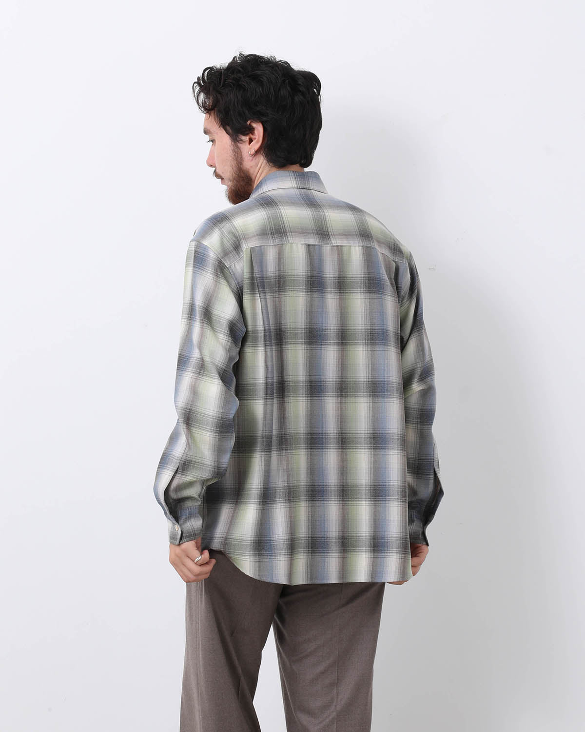 SUPER LIGHT WOOL CHECK SHIRT