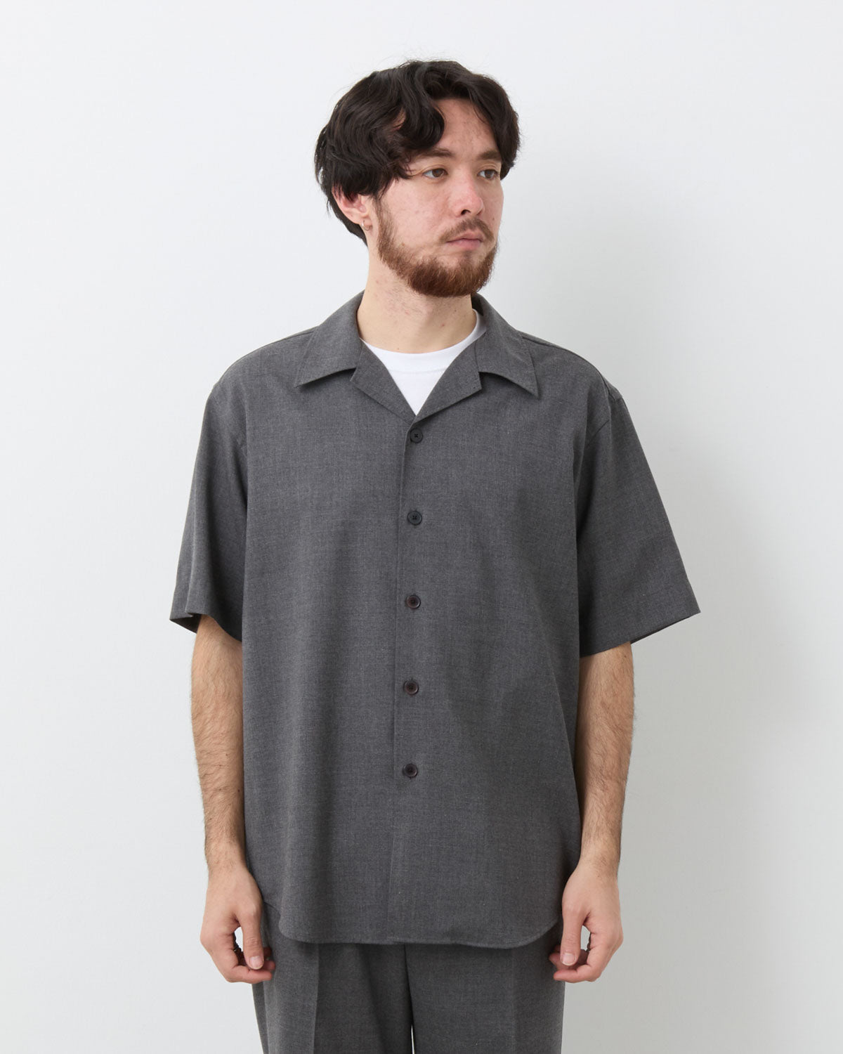 SUMMER TWIST CASHMERE PORA HALF-SLEEVED SHIRT