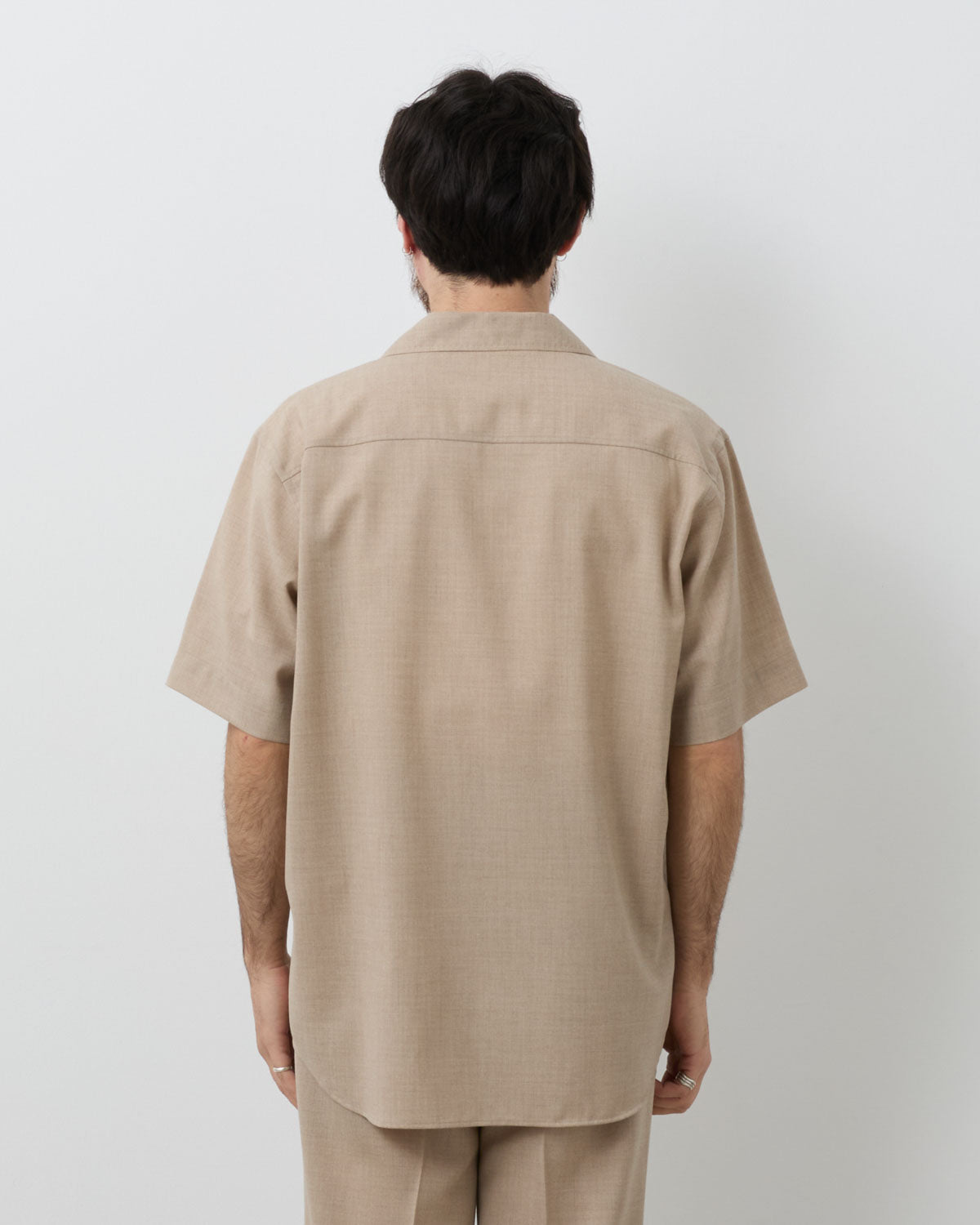 SUMMER TWIST CASHMERE PORA HALF-SLEEVED SHIRT