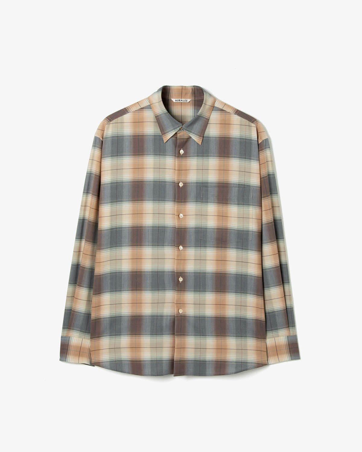 SUPER LIGHT WOOL CHECK SHIRT