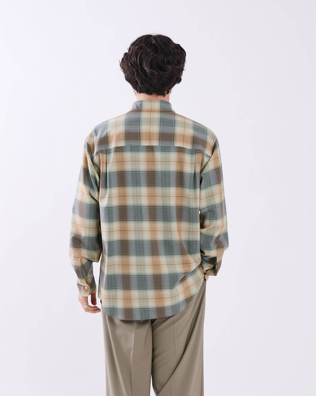SUPER LIGHT WOOL CHECK SHIRT