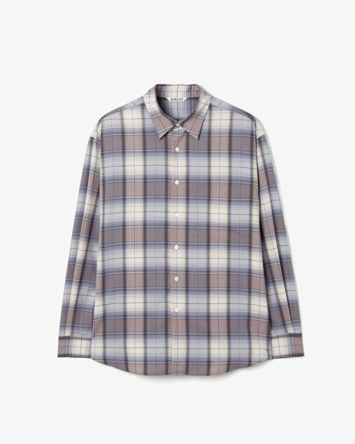 SUPER LIGHT WOOL CHECK SHIRT