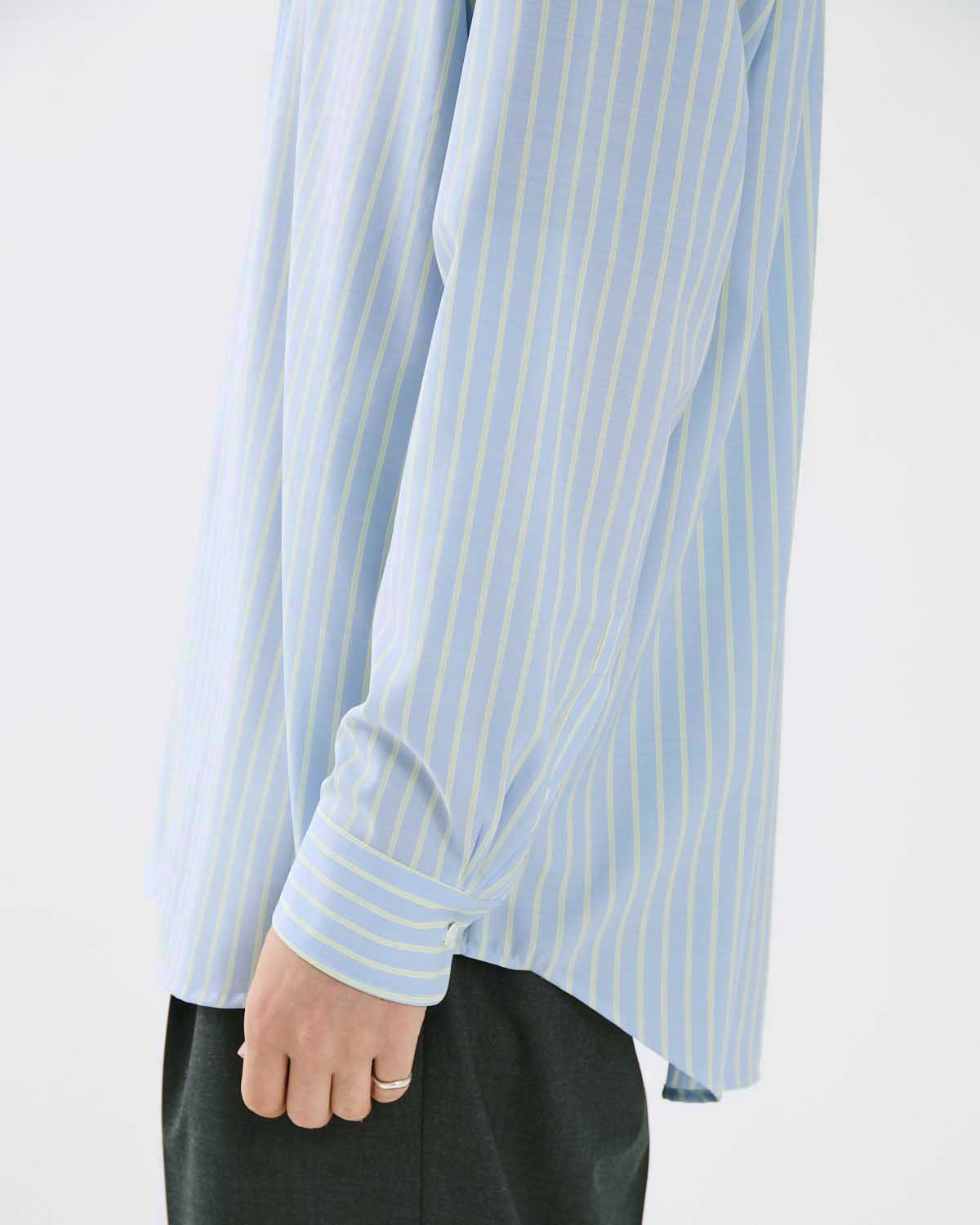SUPER FINE WOOL STRIPE SHIRT