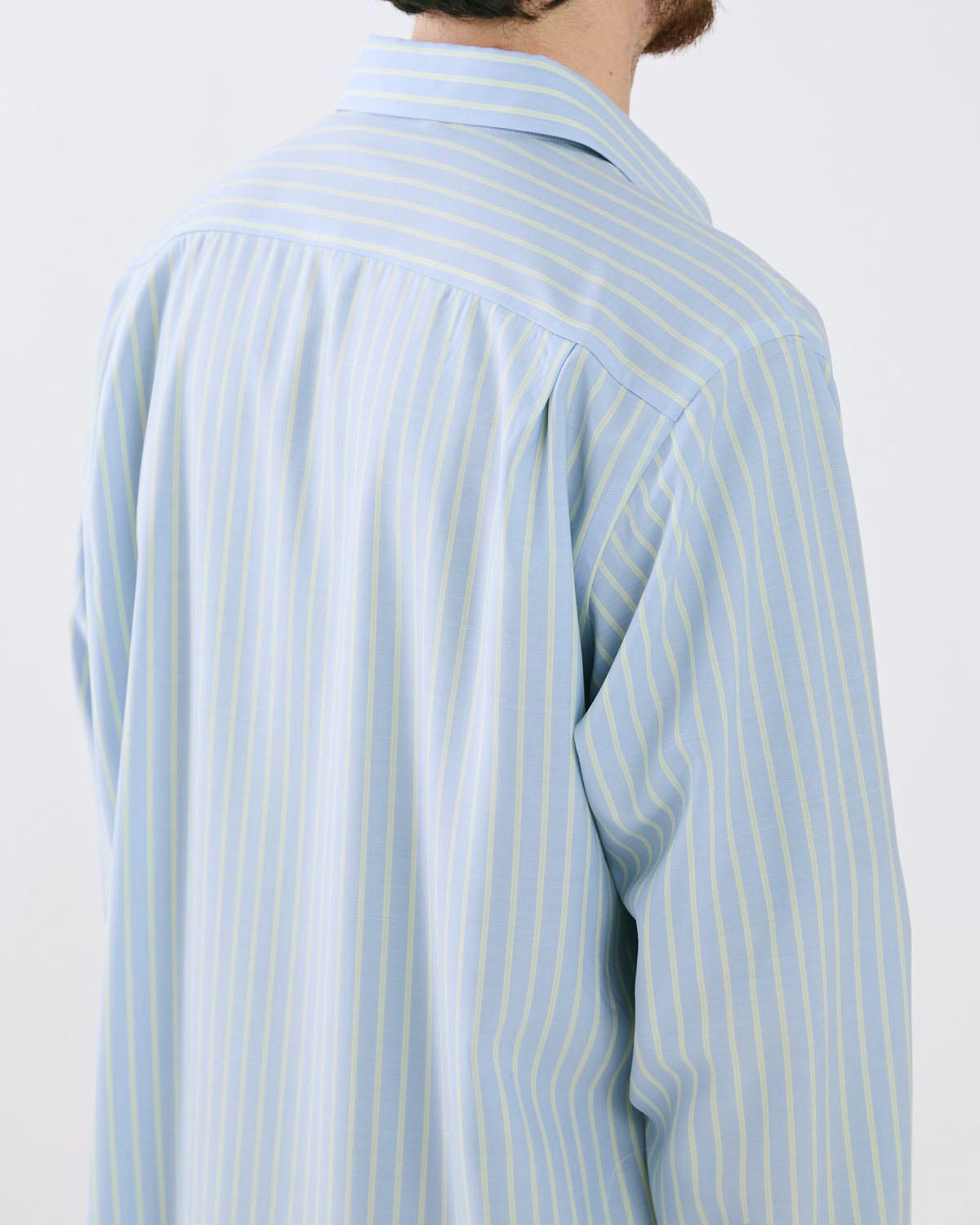 SUPER FINE WOOL STRIPE SHIRT