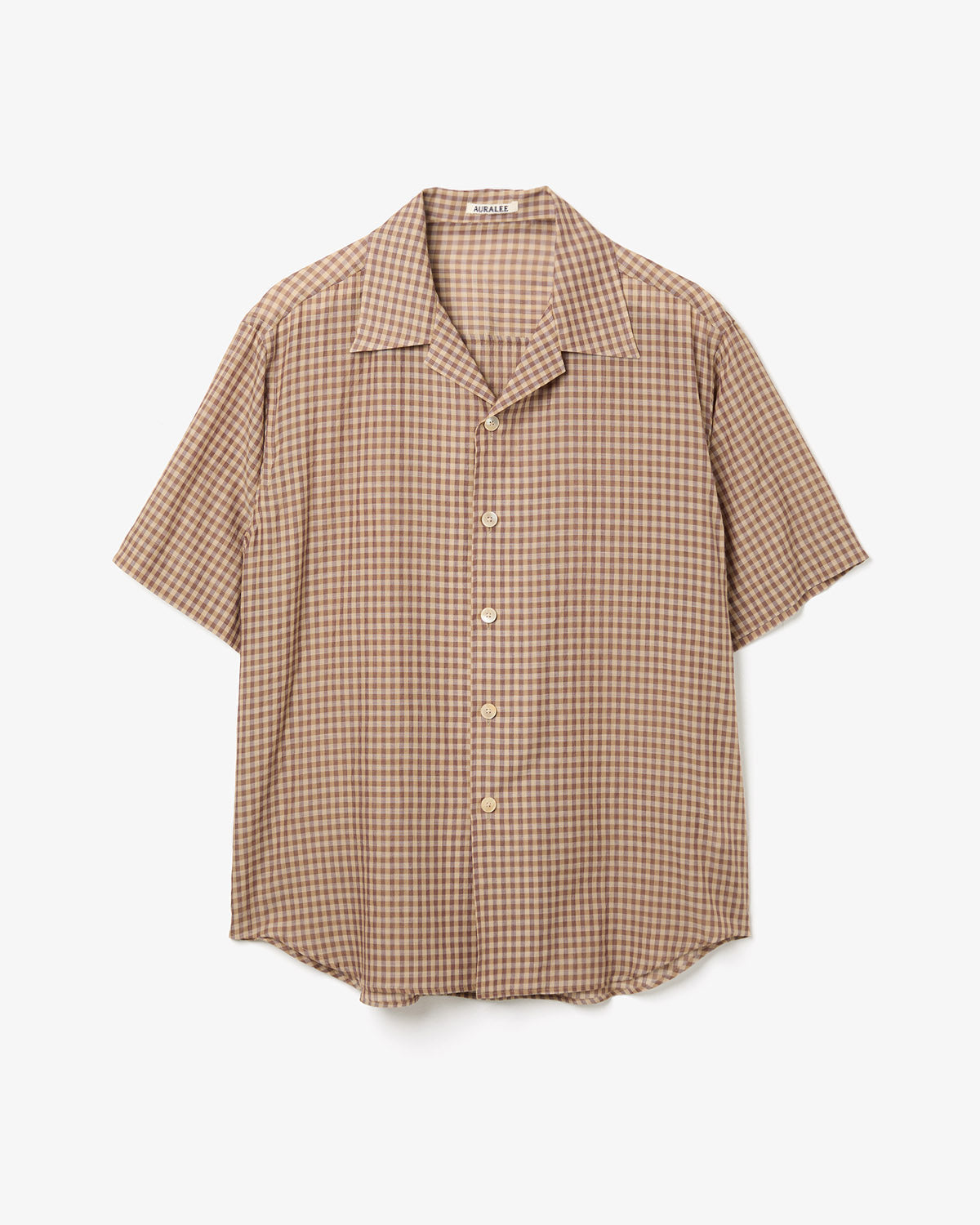 AIRY LIGHT COTTON CHECK HALF SLEEVED SHIRT