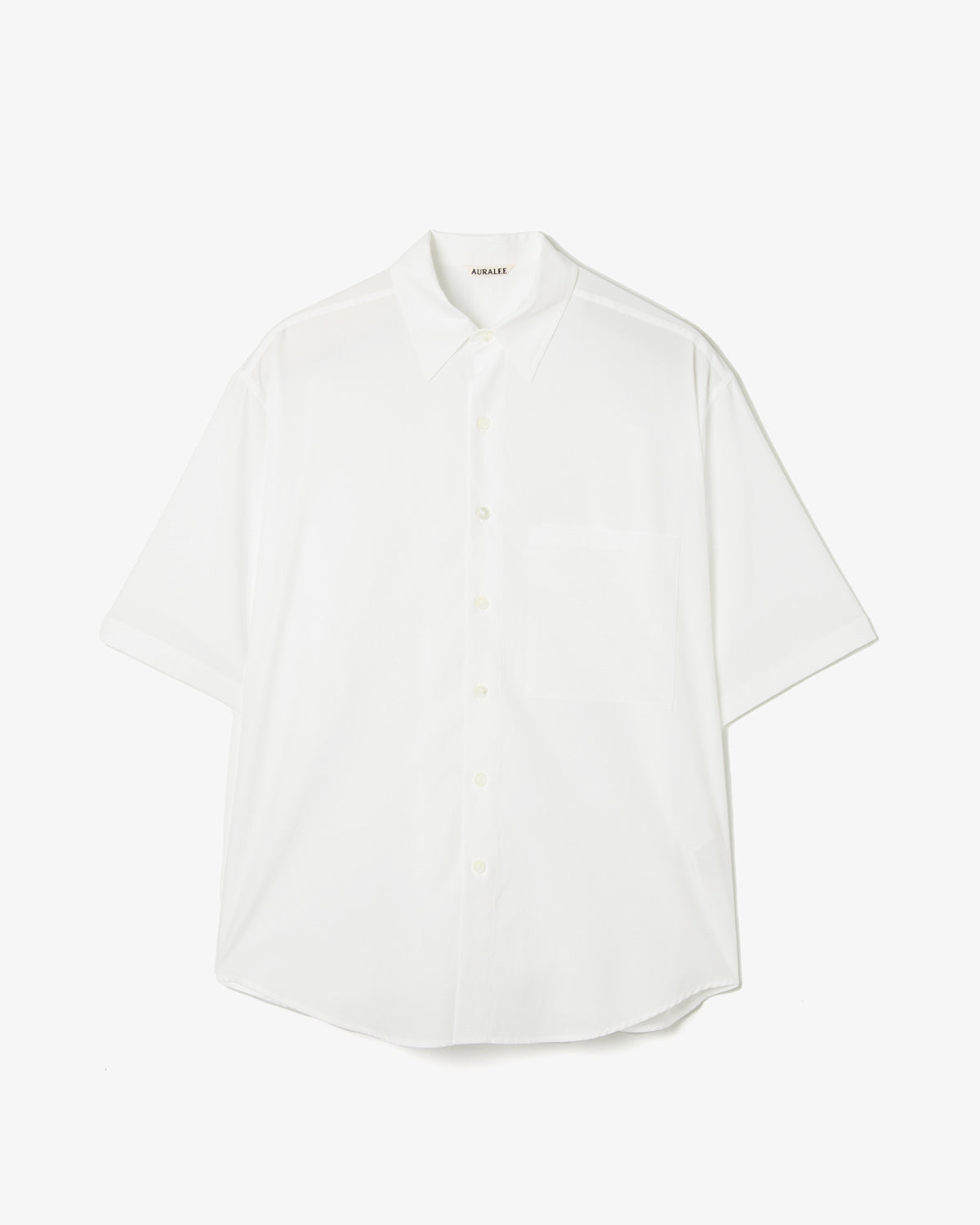 WASHED FINX TWILL BIG HALF SLEEVED SHIRT