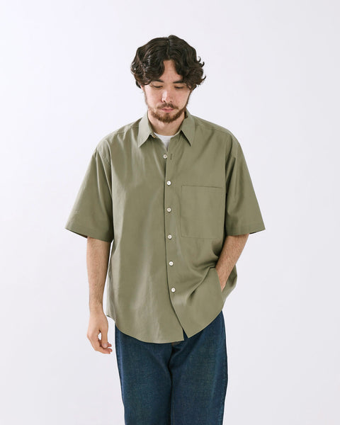 WASHED FINX TWILL BIG HALF SLEEVED SHIRT – COVERCHORD