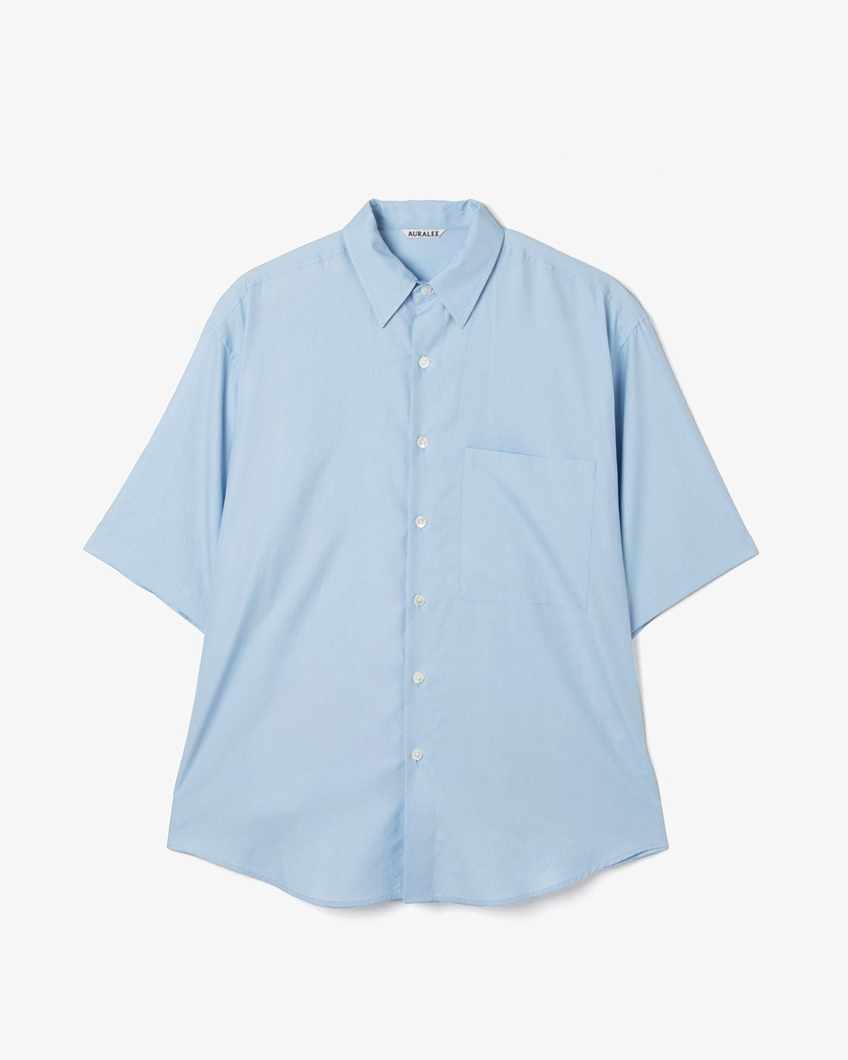 WASHED FINX TWILL BIG HALF SLEEVED SHIRT