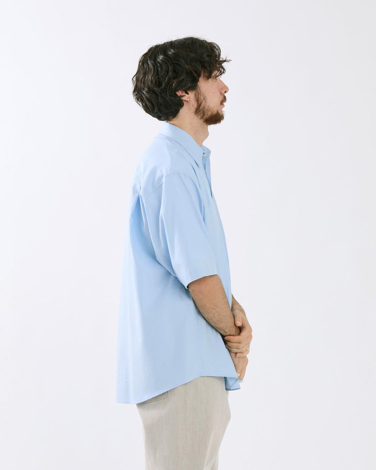 WASHED FINX TWILL BIG HALF SLEEVED SHIRT – COVERCHORD
