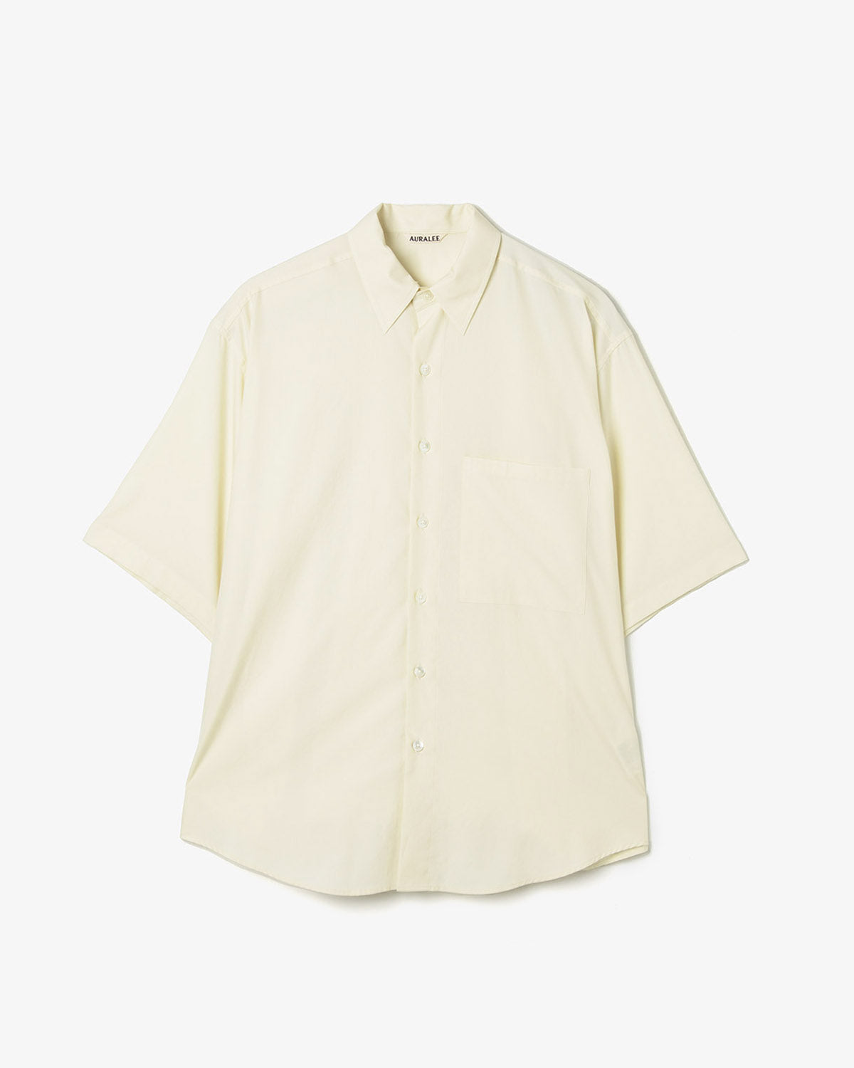 WASHED FINX TWILL BIG HALF SLEEVED SHIRT
