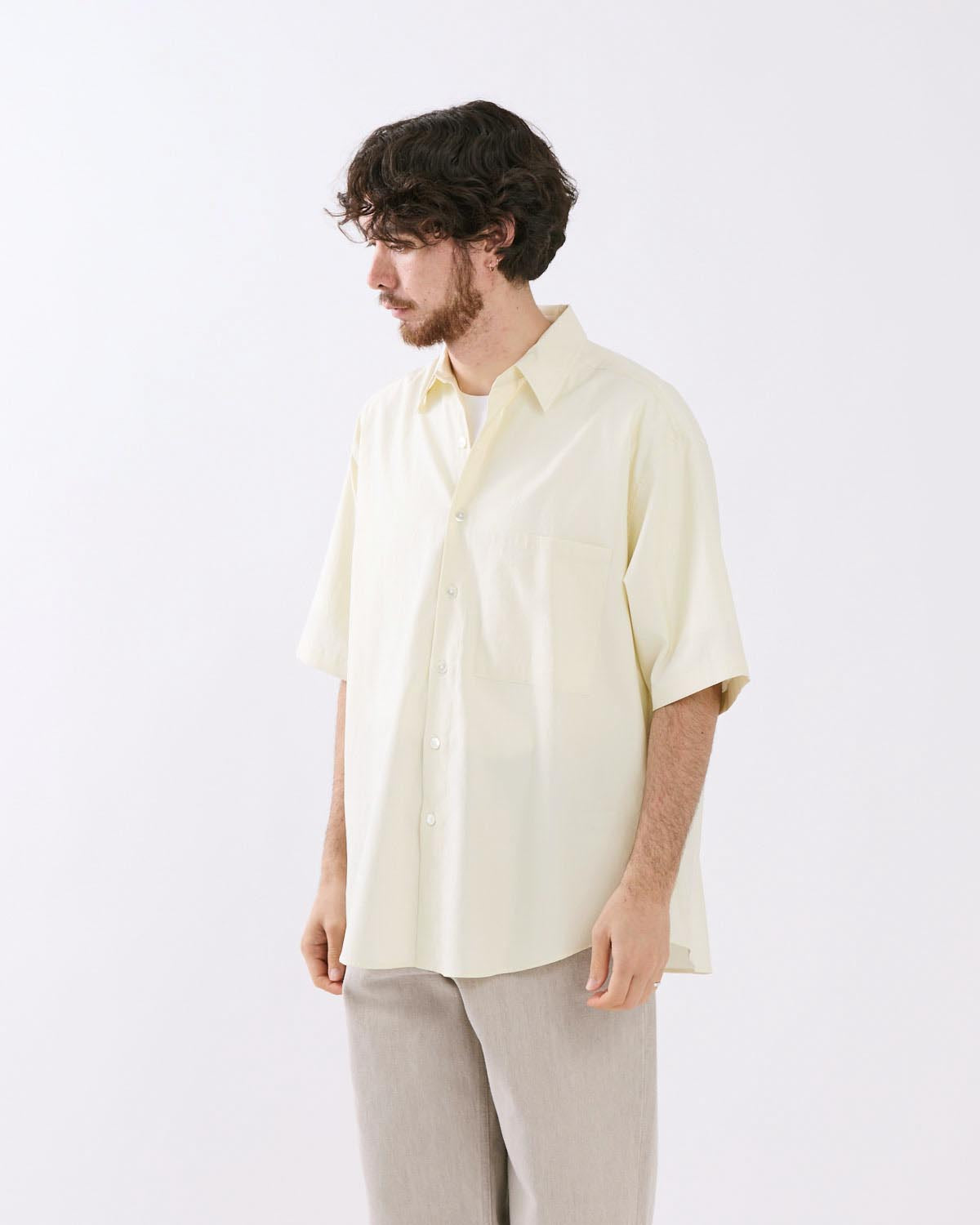 WASHED FINX TWILL BIG HALF SLEEVED SHIRT – COVERCHORD
