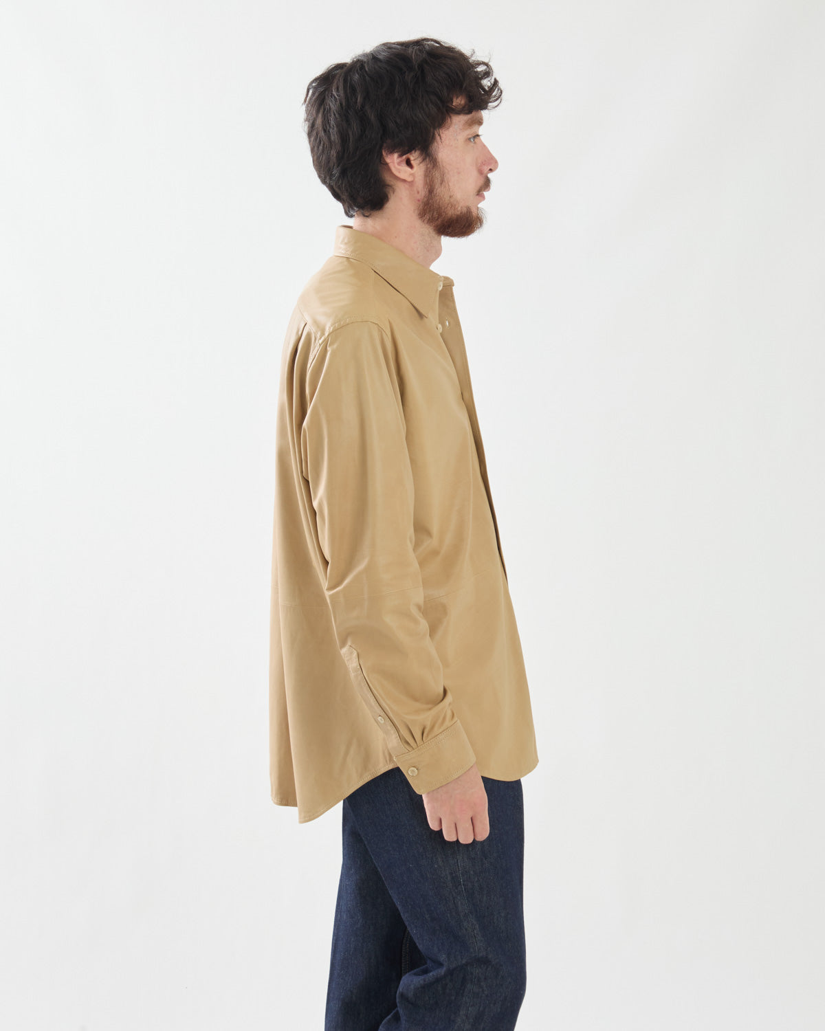 FINE CALF LEATHER SHIRT