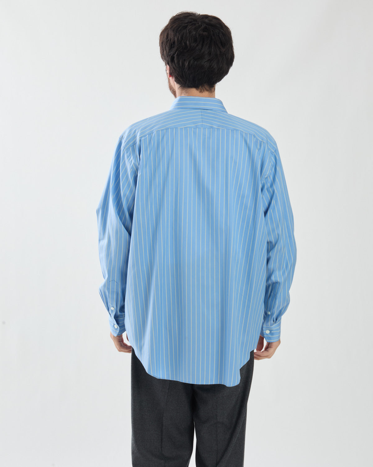 COTTON SILK STRIPE SHIRT