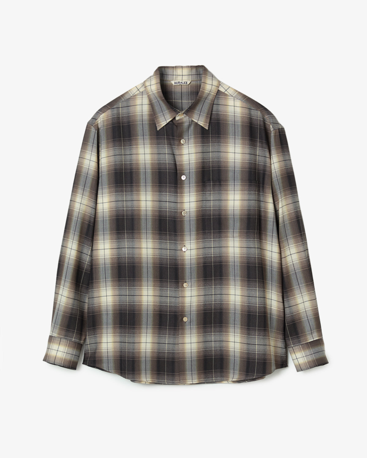 SUPER LIGHT WOOL CHECK SHIRT