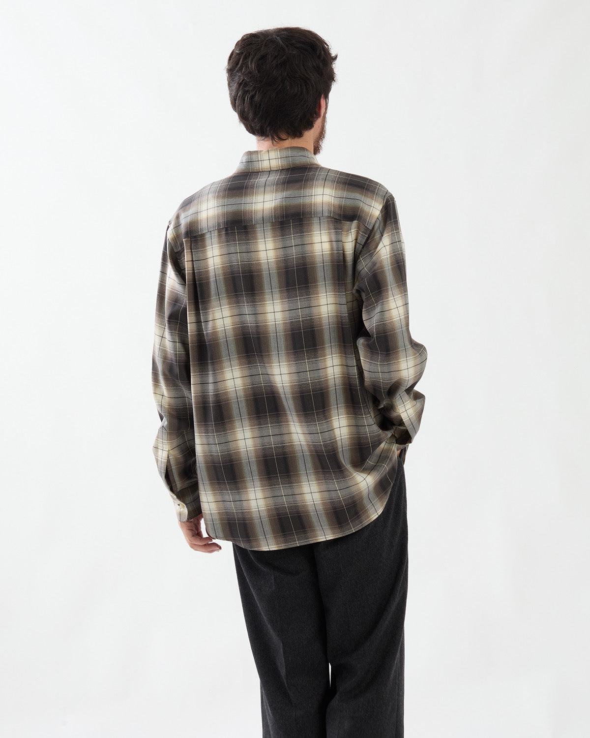 SUPER LIGHT WOOL CHECK SHIRT