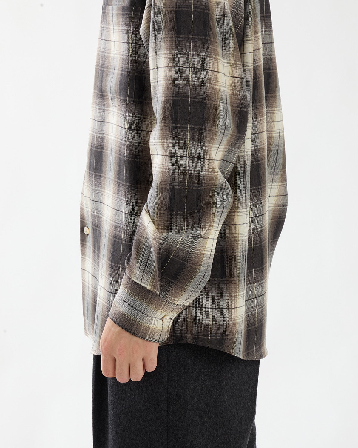 SUPER LIGHT WOOL CHECK SHIRT