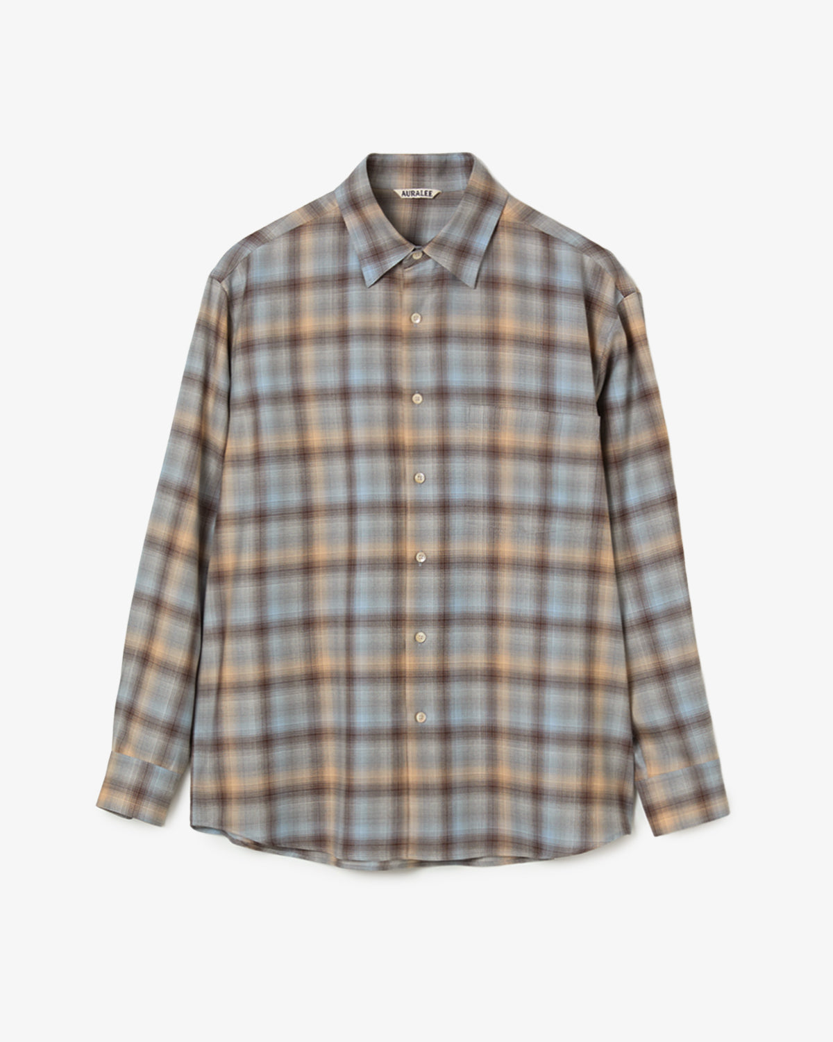 SUPER LIGHT WOOL CHECK SHIRT