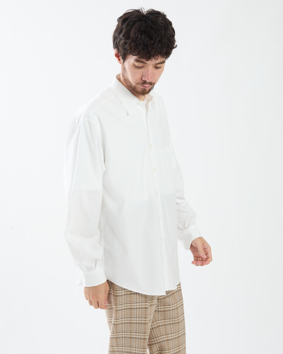 WASHED FINX TWILL BIG SHIRT