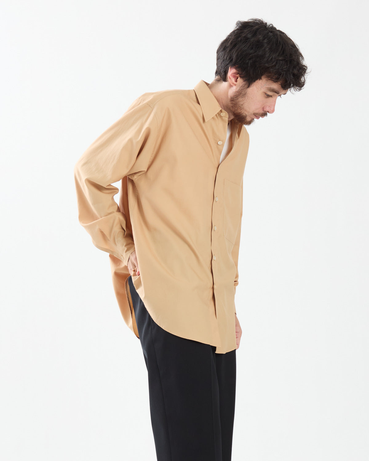 WASHED FINX TWILL BIG SHIRT