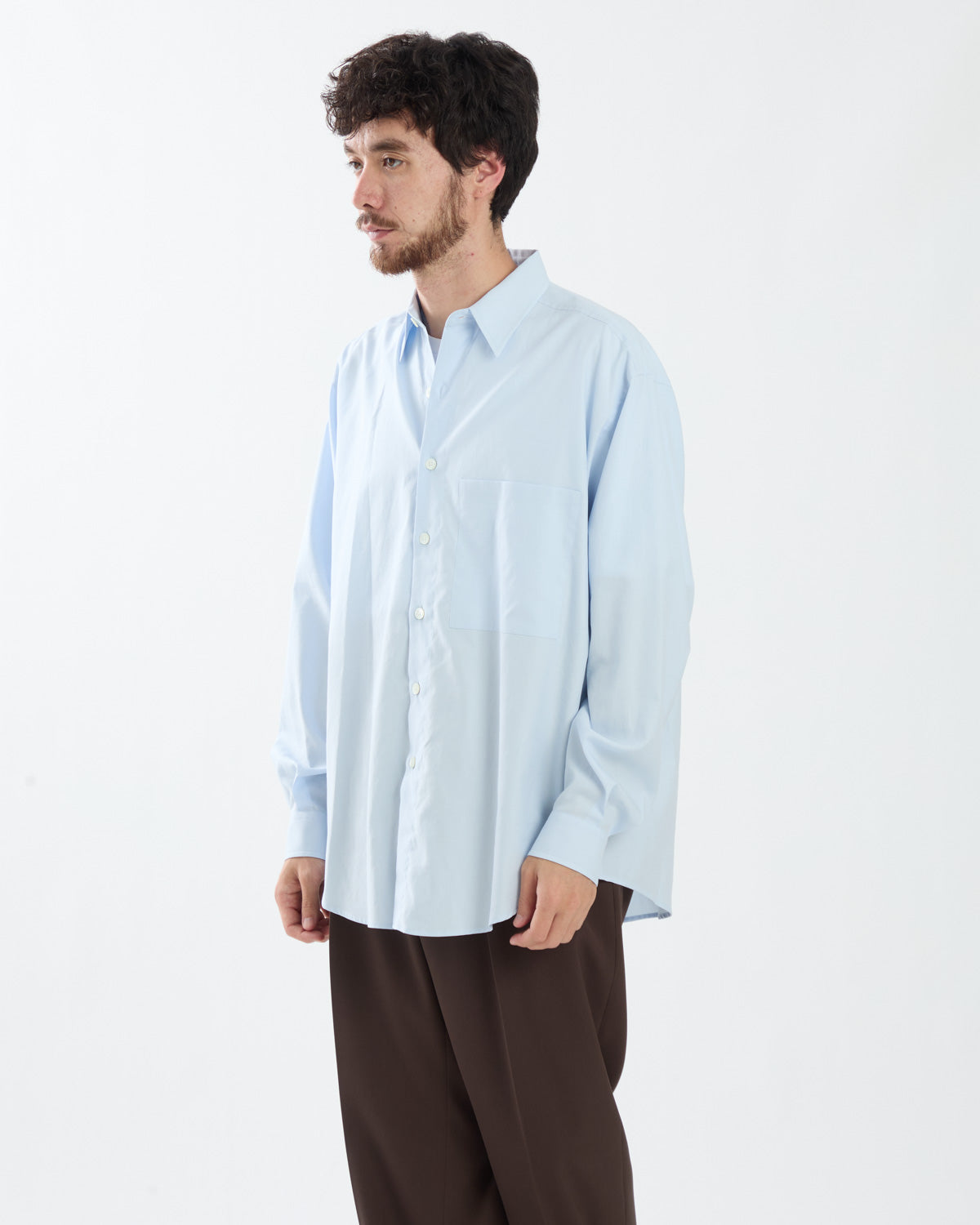 WASHED FINX TWILL BIG SHIRT