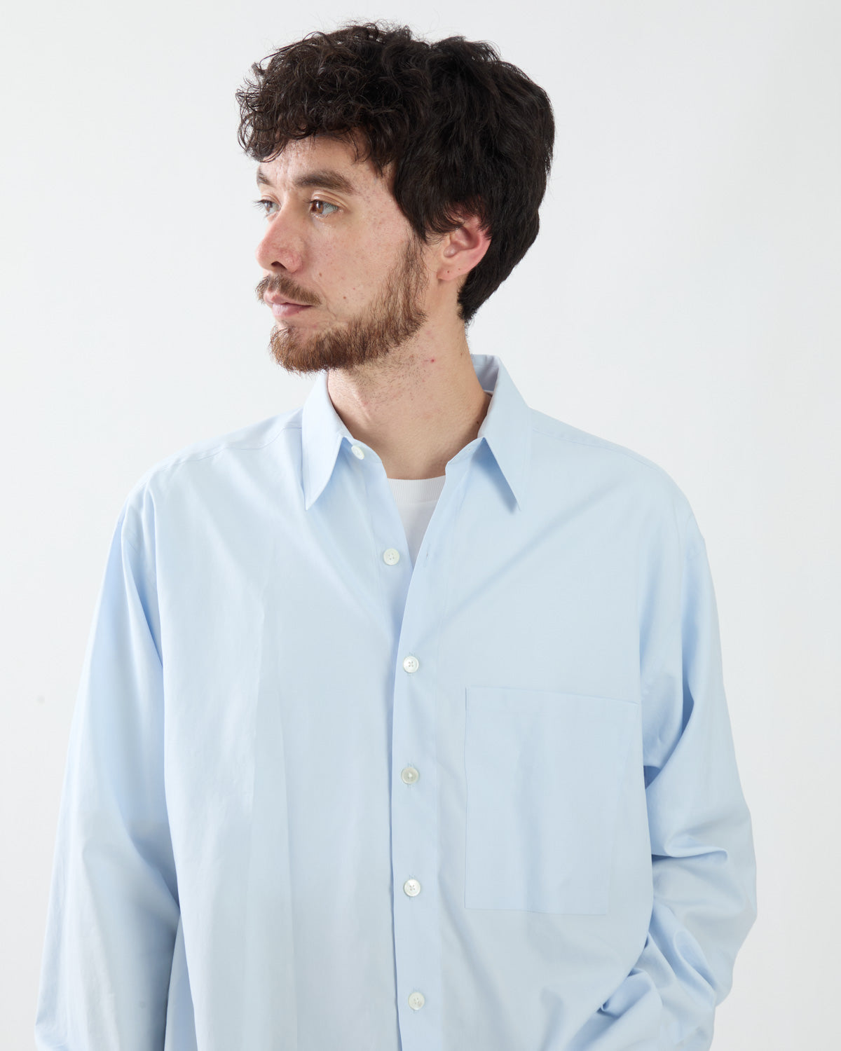 WASHED FINX TWILL BIG SHIRT