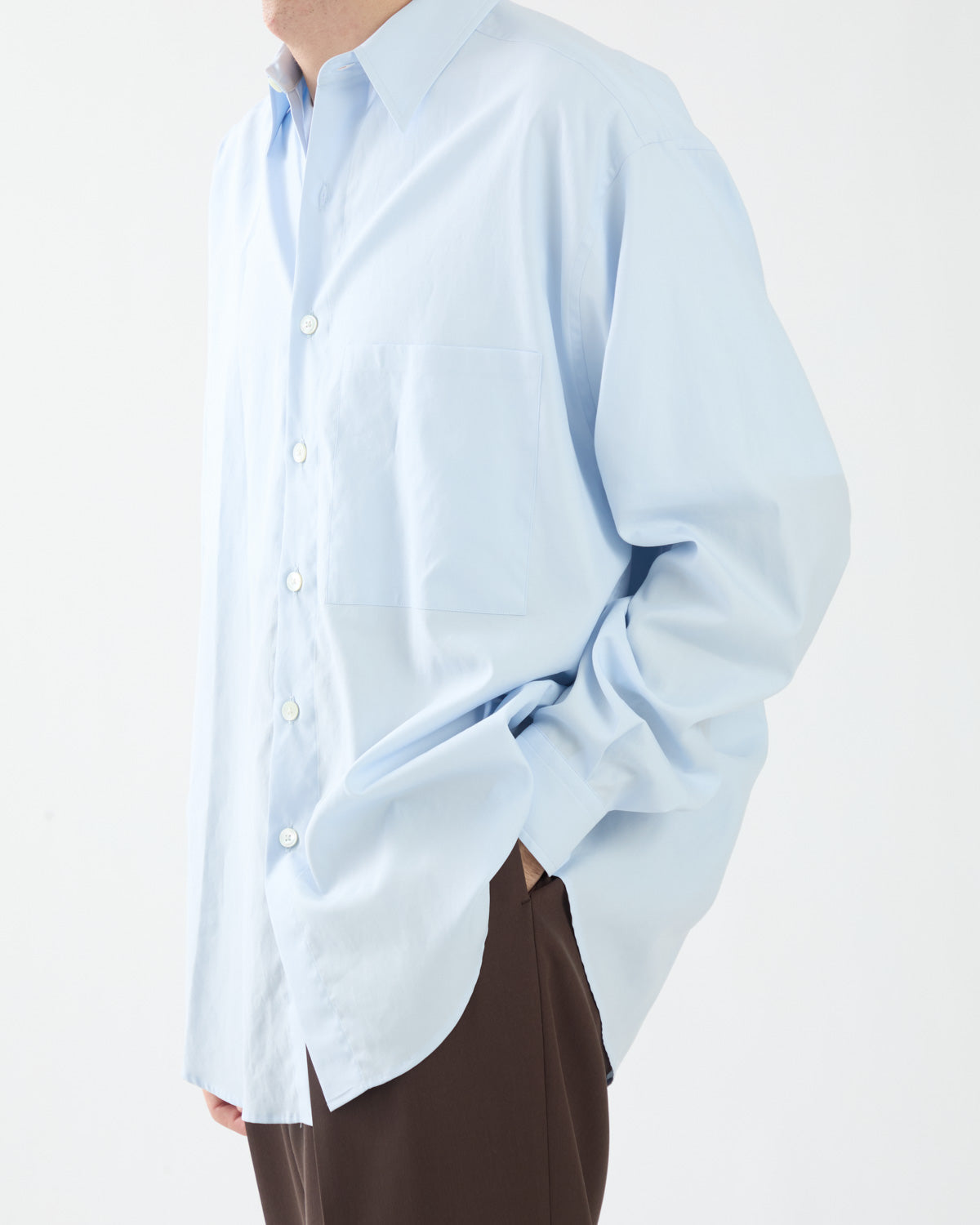 WASHED FINX TWILL BIG SHIRT