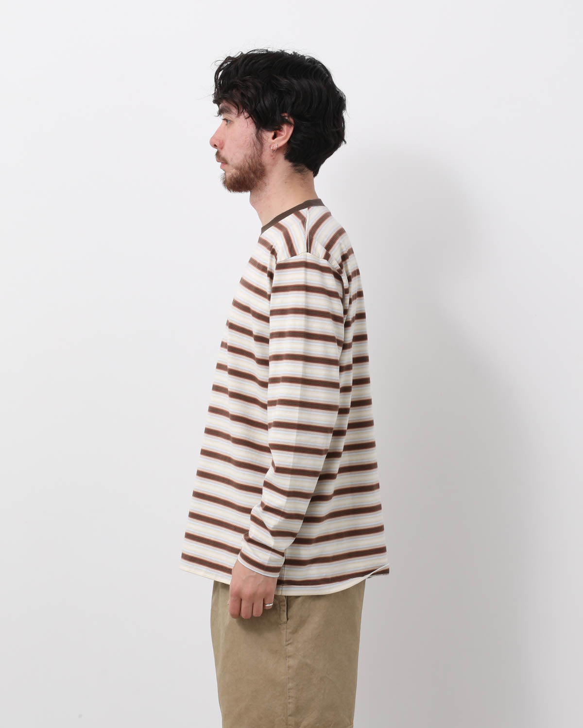 GRADIENT STRIPE JERSEY L/S TEE