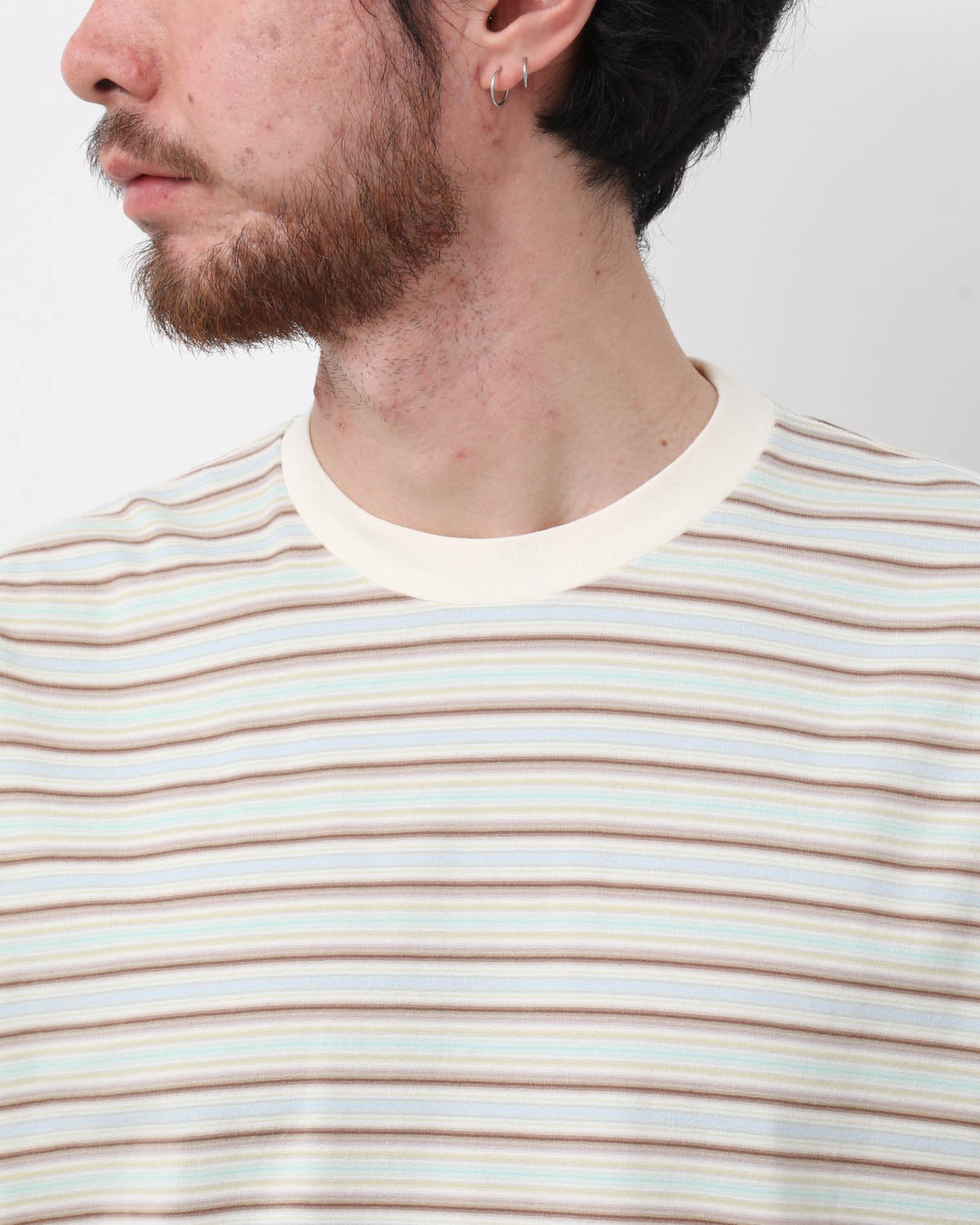 GRADIENT STRIPE JERSEY L/S TEE