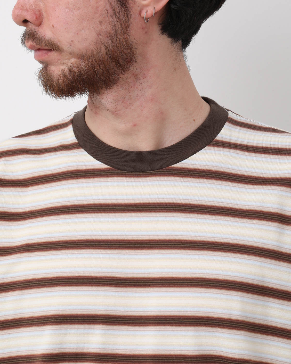 GRADIENT STRIPE JERSEY TEE