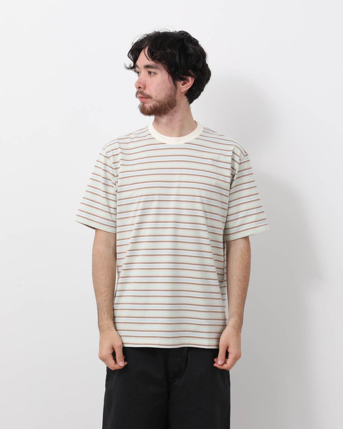 GRADIENT STRIPE JERSEY TEE