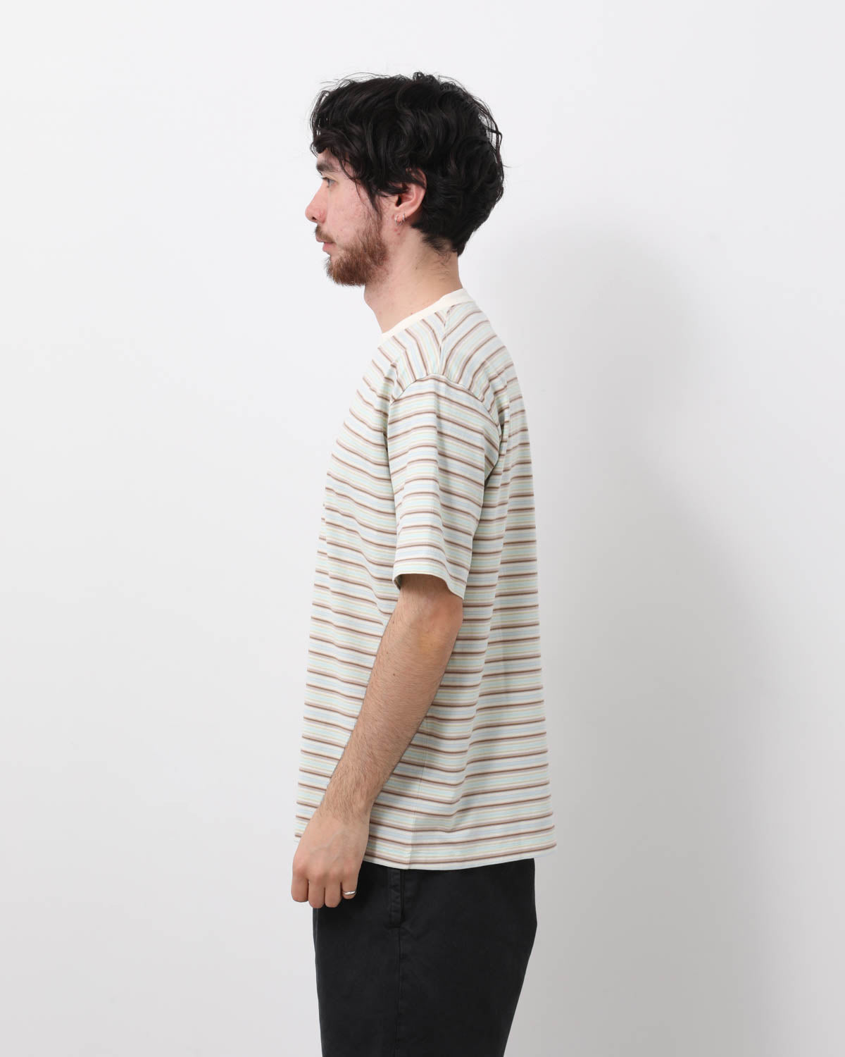 GRADIENT STRIPE JERSEY TEE
