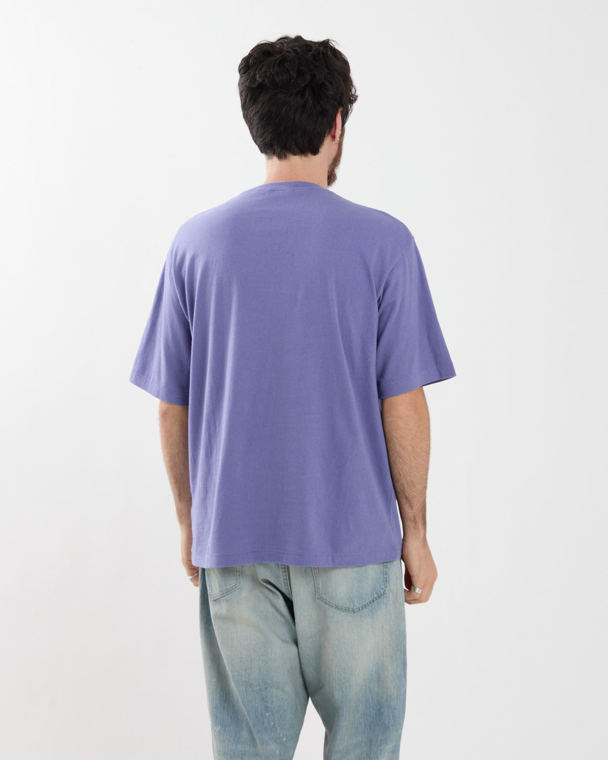 BRUSHED ORGANIC COTTON JERSEY TEE