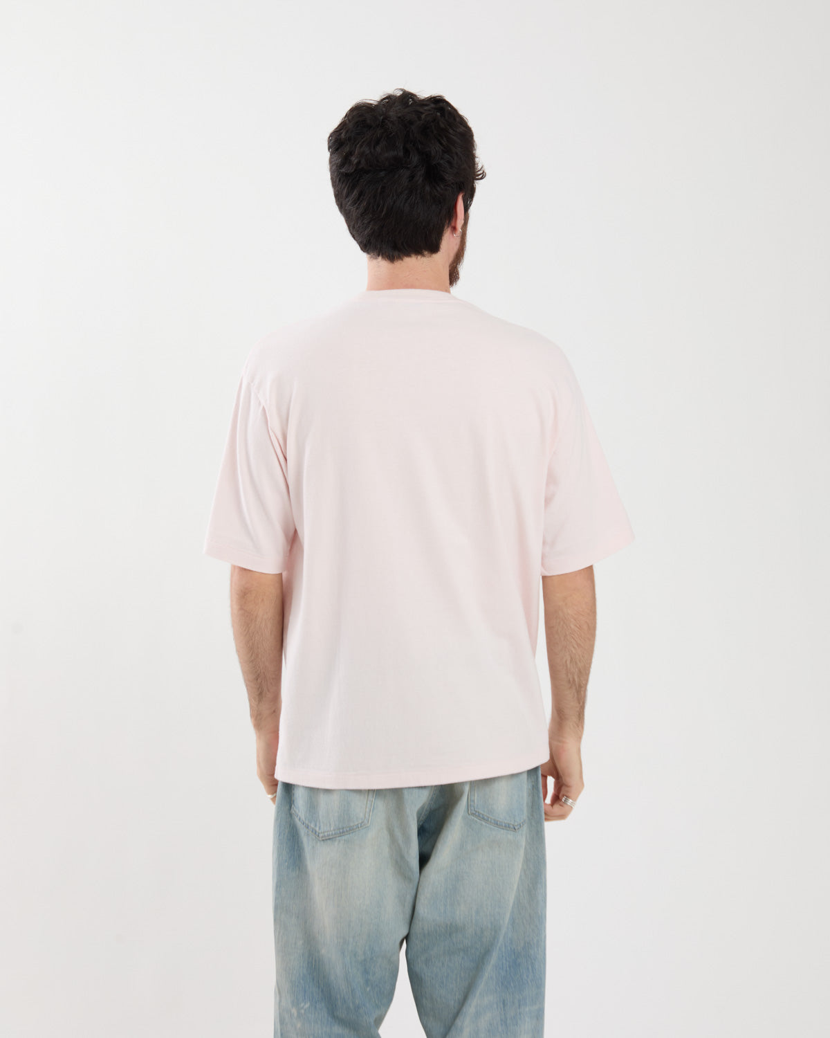 BRUSHED ORGANIC COTTON JERSEY TEE