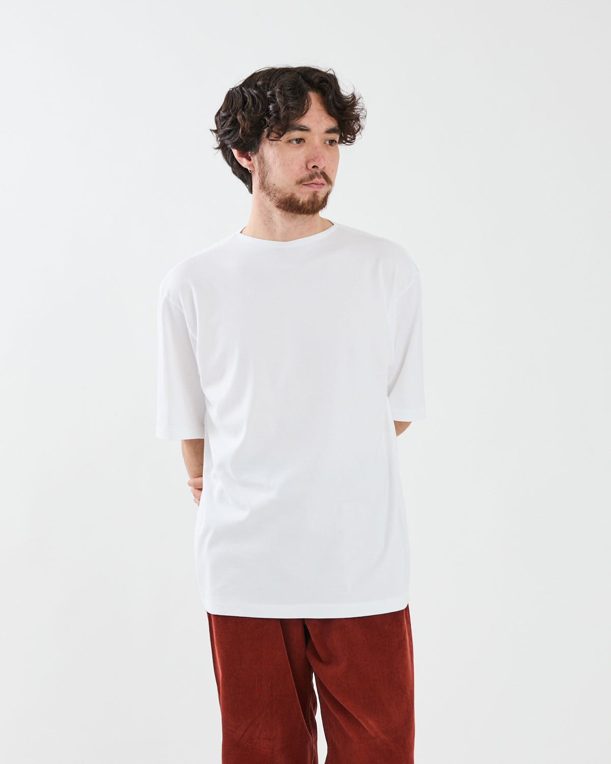 LUSTER PLAITING BOAT NECK TEE – COVERCHORD