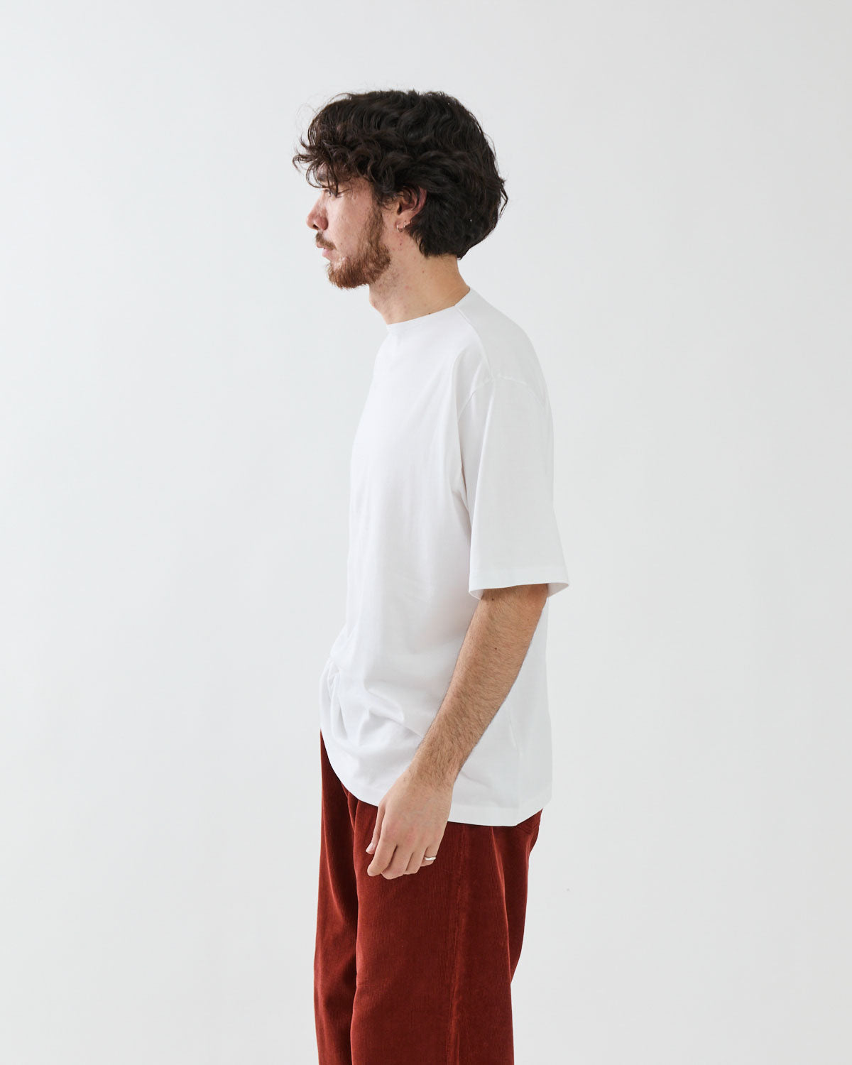 LUSTER PLAITING BOAT NECK TEE