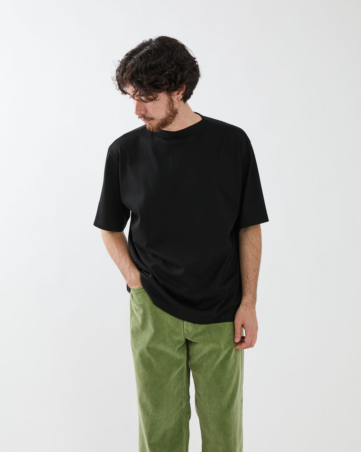 LUSTER PLAITING BOAT NECK TEE – COVERCHORD