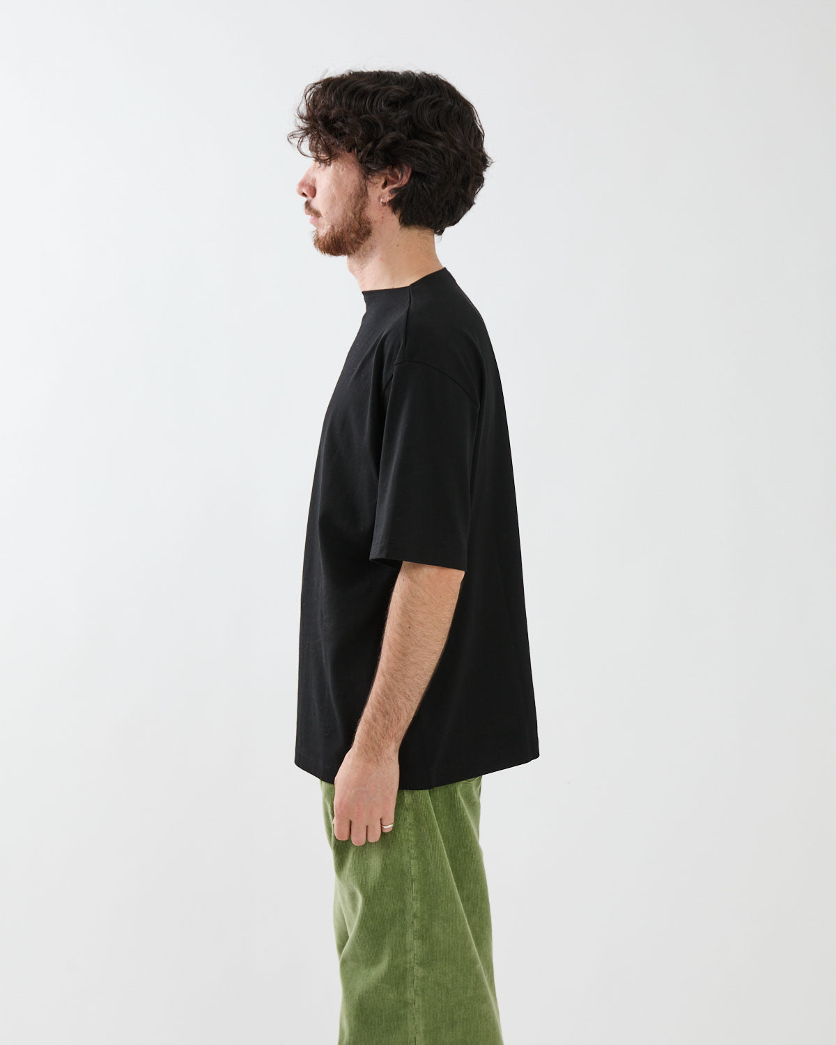 LUSTER PLAITING BOAT NECK TEE