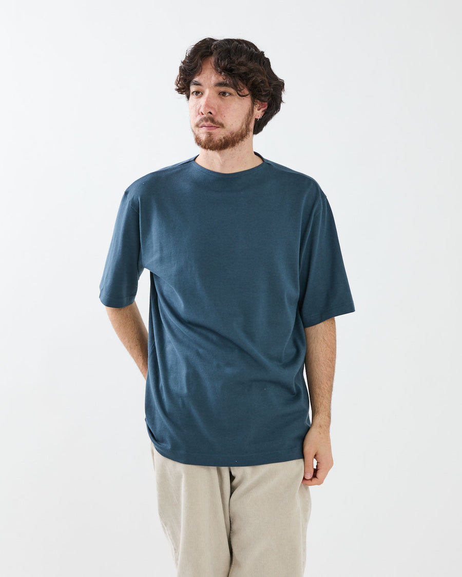 オーラリー LUSTER PLAITING BOAT NECK TEE 4 Luster Plaiting Boat Neck Tee - White