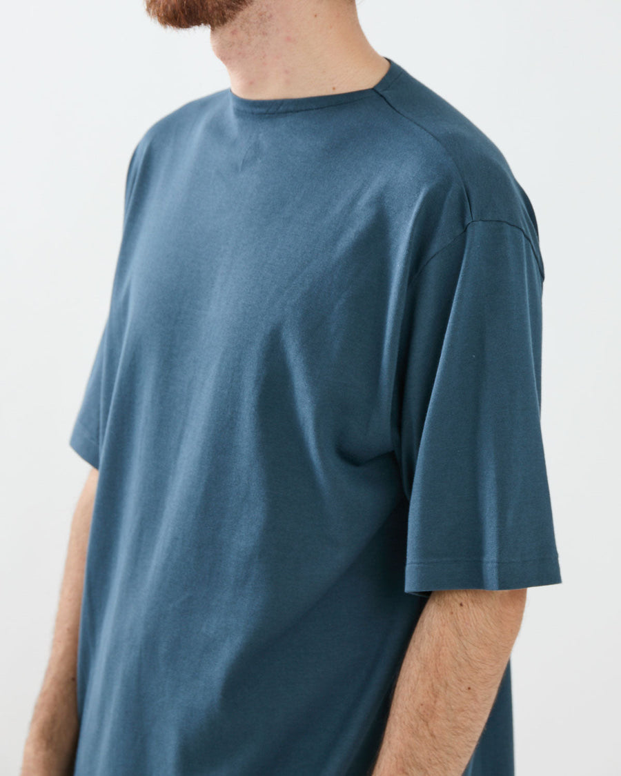 LUSTER PLAITING BOAT NECK TEE – COVERCHORD
