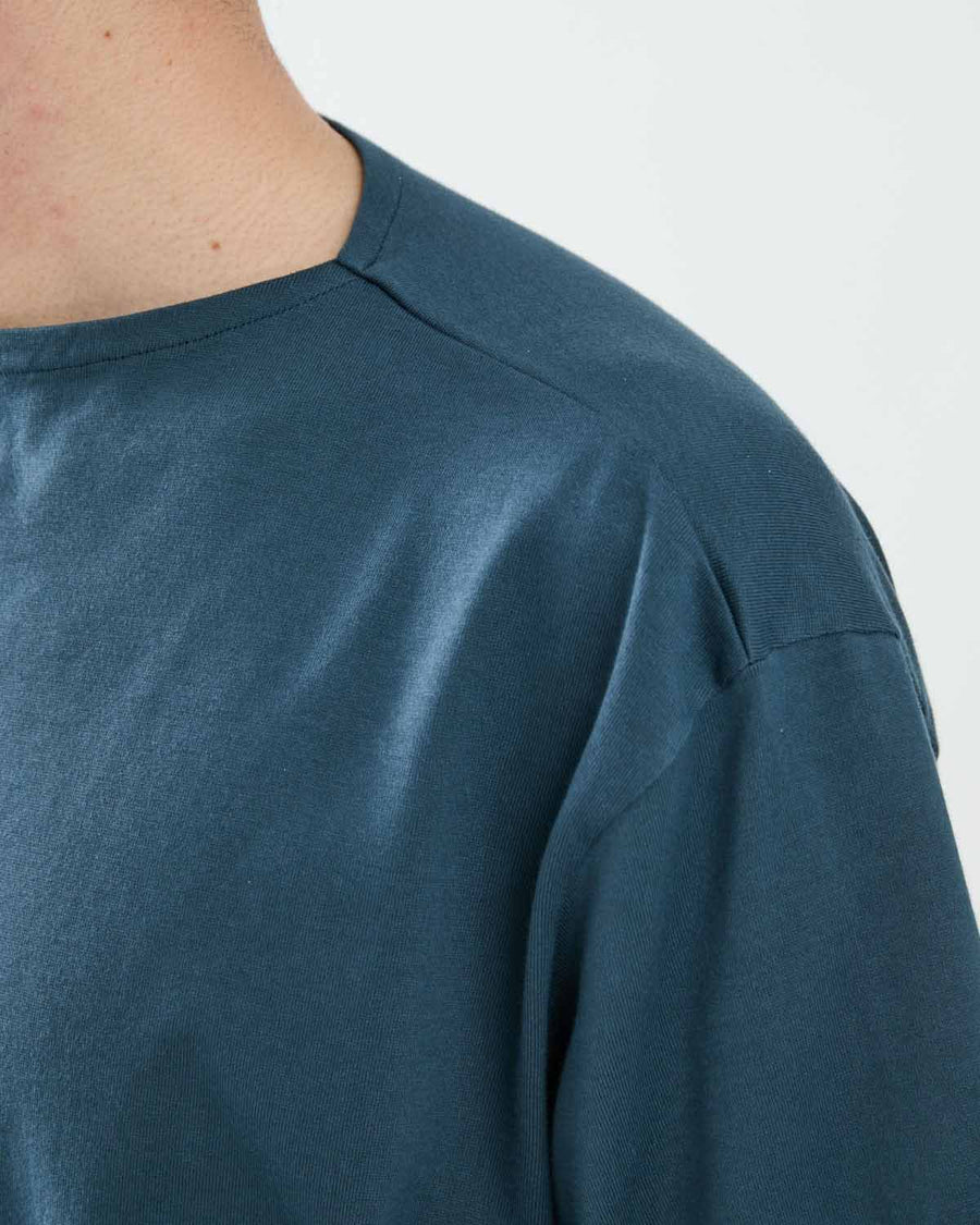 LUSTER PLAITING BOAT NECK TEE – COVERCHORD