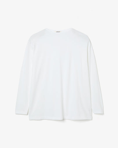 LUSTER PLAITING BOAT-NECK L/S TEE