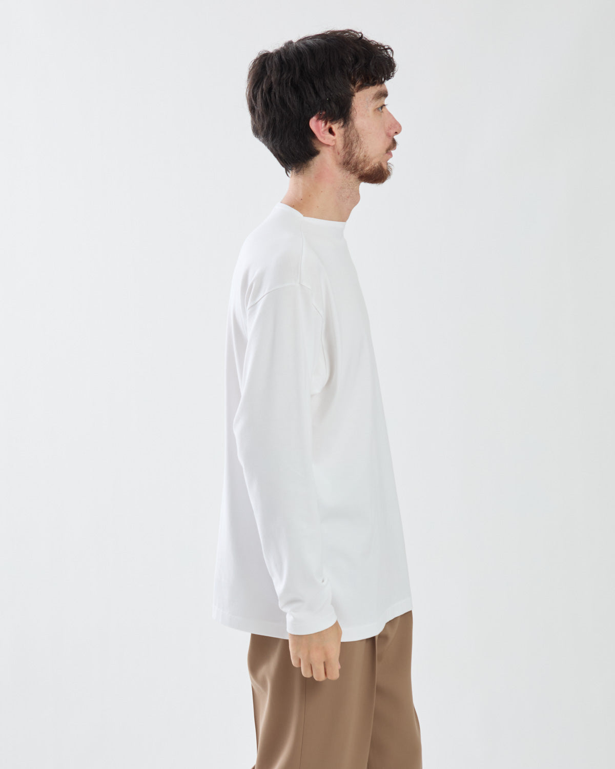 LUSTER PLAITING BOAT-NECK L/S TEE