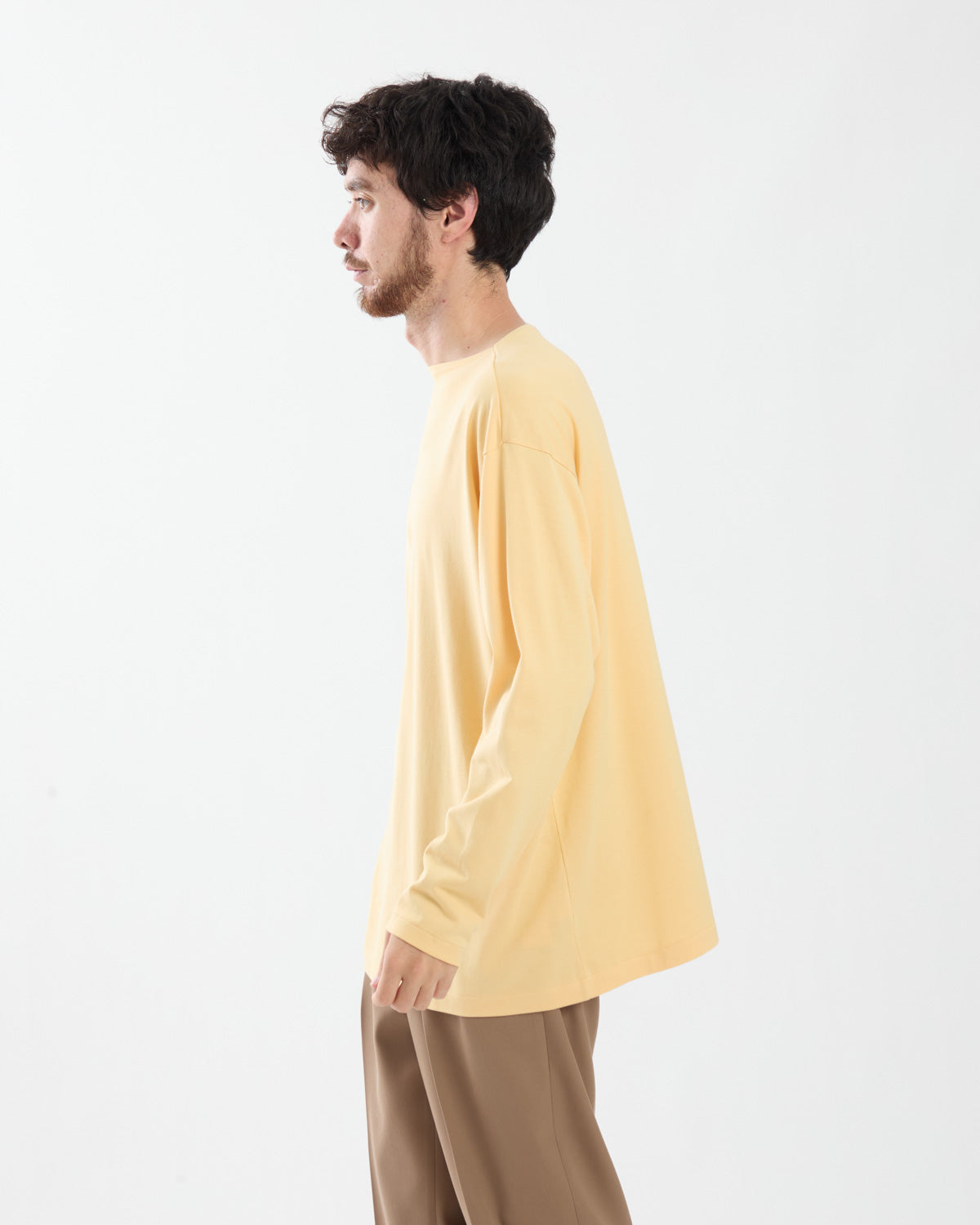 LUSTER PLAITING BOAT-NECK L/S TEE