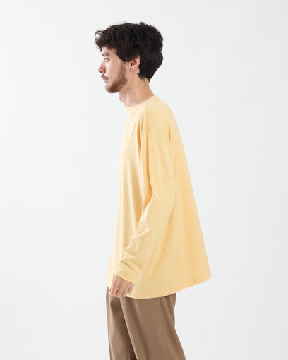 LUSTER PLAITING BOAT-NECK L/S TEE